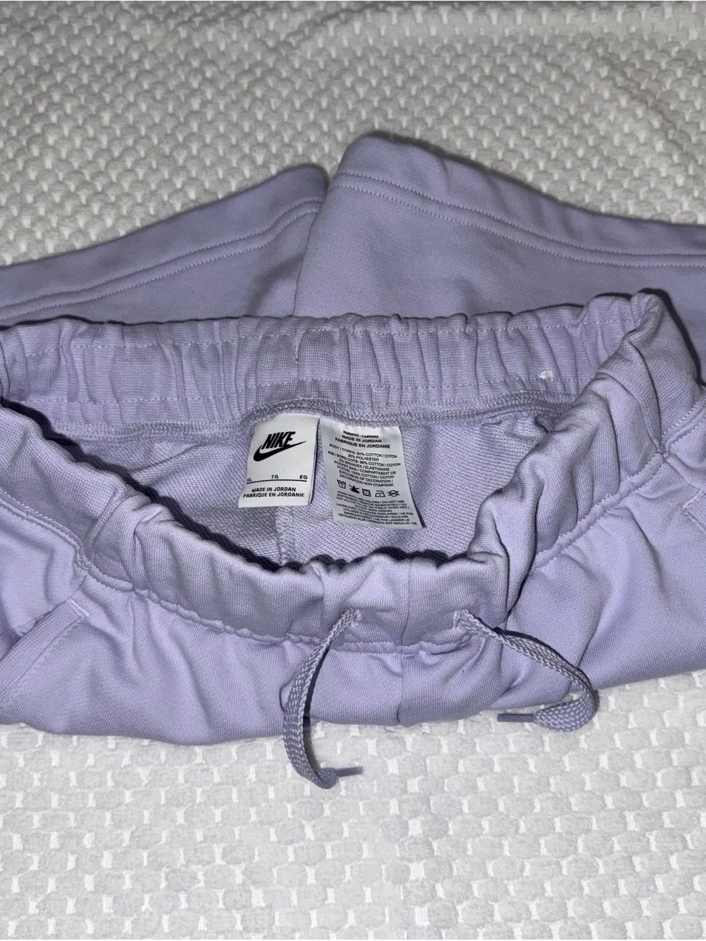 Nike Lavender Pull-On Athletic Shorts with Drawstring